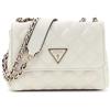 GUESS Giully II Mini Compound Convertible Flap Bag Cream White