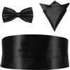 DEARMAMY 3 Pz da uomo per uomo accessori per da ballo abito da alla moda fazzoletto da taschino smoking impostare punto colletto a fiori Mancare sciarpa