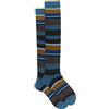Gallo Calze lunghe blu laguna a righe multicolor