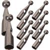 Yardwe 4Mm Perline Coda Ombrello 10 Pezzi Parti Di Riparazione Ombrello In Metallo Copertura In Osso Perline Testa Componenti Per Pieghevole Nero 2.