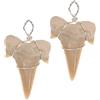 KOMBIUDA 2Pcs Dente Di Squalo Pendente Della Collana Decorazione Della Catena Del Collo Maschio Collana Del Collo Decorazione Del Collo Dei Monili Fascino Collane Regolabili Per Gli Uomini