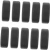OFFIGAM 10 Pezzi Anelli Elastici in Silicone Nero per Uomo, Anelli Sportivi Portatili e Comodi, per Palestra e Allenamento Fitness