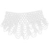 Holibanna Collana Girocollo Finta Donna Bianca in Plastico, Design Delicato e Creativo, Facile da Indossare da Togliere per Uso Quotidiano e Feste