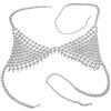 Happyyami Catena Corpo Donna Collana Reggiseno per Bikini Gioiello per Festa in Spiaggia per Donne e Ragazze
