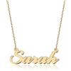 UMAGICBOX Collana Personalizzata con Nome - In Acciaio Inox 316, Placcato Oro 18K, Artigianale, 14 Stili di Caratteri e 4 Colori a Scelta - Imballaggio Elegante, 40 centimètres, Placcato oro, Senza