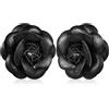 DOITOOL 2pezzi Flower Shoe Clips Satin for Women Elegant Shoe Embellishments for High Heels Sandals Boots Versatile Floral Charms Bridal and Everyday Wear