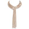 EVER FAITH Collana a Y con strass multistrato girocollo con cristalli scintillanti lunghi gioielli ingombranti regolabili per feste musica bar, Cristallo