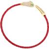 VALICLUD Braccialetto a Forma Di Serpente Strass in Cordino Rosso Pu, Bracciale Punk Da Uomo e Donna Per Capodanno Cinese, Accessorio Versatile Per Eventi Casual e Formali