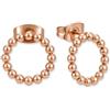 GD GOOD.designs Orecchini a Lobo Oro Rosa da Donna - Orecchini Rotondi in Acciaio Chirurgico (12 mm) in Oro Rosa 18K - Impermeabili, Ipoallergenici & Con Confezione Regalo Inclusa