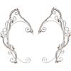 BCOATH Orecchini Non Forati in Metallo Vintage Clips per Orecchie Elfico Accessori Cosplay Uso Quotidiano Regalo per Ragazze e Signore
