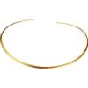 VALICLUD Collana Rigida Girocollo in Acciaio Inossidabile Oro Design Rotondo Minimalista, Elegante per Party e Uso Quotidiano da Donna