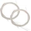 Generico Set Corde in Nylon per Chitarra Classica 2 Set Custodia Perlata | Filo Argentato, Suono Chiaro e Ricco, Montaggio Semplice, Colore Bianco, per Principianti e Professionisti
