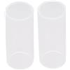 Mikinona Slide in Vetro Bottleneck Bianco 2 Pezzi 7x2, 2x2, 2 CM per Chitarristi | Slide Standard per Chitarra, Armonici Medi Accentuati, Voce Tonale Chiara, per Chitarristi Professionisti