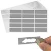 Lahviuu Gratta e Vinci,150 pezzi Grigio Adesivo Etichette Scratch Sticker Etichette Adesive, Adesivi da Grattare per Matrimonio,Compleanno,4.8 x 1.5 cm