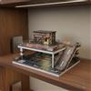 Diorama di parcheggio multipiano in scala 1:64 con struttura a 2 livelli e rampa