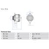 BOSCH Alternatore BOSCH 0 986 086 690