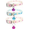 Outanaya Collare Fluorescente Design Chic 3 per Domestici in Silicone Morbido Assorbente di Luce e Confortevole e Colore Casuale per Gatti e Cuccioli, per