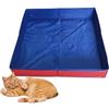 Lanmijia Piscina per Cani Piccoli 50x50x10cm, vasca da bagno in PVC portatile per cani, Vasca Da Bagno Antiscivolo E Non Gonfiabile, contenitore durevole per lavaggio animali per Bagnoe Riporre Gli Oggetti