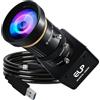ELP Telecamera con zoom ad alta velocità con otturatore globale USB3.0, 720P/200 fps, 1200P/120 fps, USB3.0/2.0 con messa a fuoco manuale Lightburn per Windows, Linux, Mac, Pi, Fast Frame 5-50 mm