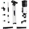SHINEOFI Telescopio Lega Treppiede in Clip Telefono per e Alluminio di Astronomico Rifrattore 150x Professionale per Osservazioni Notturne e Campeggio