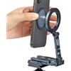 Generisch Supporto Magnetico Per Cellulare Rotazione A 360 Gradi, Regolabile, | Supporto Da Scrivania Con Magnete Forte Per Cellulare Viaggio, Auto, Aereo, Outdoor, Campeggio, Ufficio