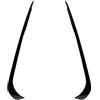 MAMXVKVZEU Spoiler Copertura Bocchetta Anteriore Del Paraurti Per Mercedes Per Benz CLA-Class C117 AMG Line 2013-2015(Nero lucido 2)