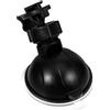LIGHTAOTAO Supporto per Dash Cam con Ventosa e Vite 1/4 in Plastica Nera, Portatile e Affidabile per Montaggio Telecamera in Auto su Parabrezza
