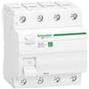 Schneider Electric 1334360 SCHN - Interruttore di protezione contro corrente residua, Resi9 3P+N 40A 30mA tipo A, colore: Bianco