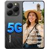 Blackview 5G Smartphone Shark 9, 24GB+256GB, 6,67 90Hz HD+ Schermo, Fotocamera 50MP, Batteria 5000mAh, Dual SIM Dual 5G, Telefono Android 14, Altoparlante Smart-K Box, GPS NFC Nero