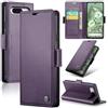 XKchatpt Custodia a Portafoglio in Pelle PU per Google Pixel 8A con Blocco RFID, Porta Carte, Funzione di Supporto, Custodia Protettiva Antiurto (Viola)
