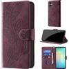 CaseGla Cover per Samsung Galaxy A08/A06/A07 4G, Borgogna