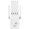 Ziyonix Ripetitore WiFi Potente per Casa 1200Mbps, Amplificatore WiFi Dual Band 5GHz/2.4GHz, WiFi Extender con Porta LAN, Access Point, Copertura 360°, Facile Configurazione WPS, Compatibile Universale