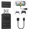 8BitDo Adattatore USB wireless 2 per Switch/Switch 2, PC Windows, Mac e Raspberry Pi, compatibile con Xbox Series X & S, Xbox One Bluetooth, Switch Pro e controller PS5, cavo OTG nero