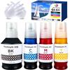 Nextpage GI-51 GI51 - Confezione multipla di inchiostro GI-51 GI-51C GI-51M GI-51Y compatibile con Canon PIXMA G1520 G1530 G2520 G2560 G2570 G3520 G3560 G3570 G3571 72 Nero Cy Giallo Magenta (4Pcs)