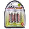 GBC Confezione 4 batterie Ricaricabili STILO SKB - Tipo Stilo AA - 2500 mah