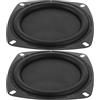 NAMOARLY Membrana Basso Passivo da 4 Pollici 2 Pezzi per Altoparlante Woofer Sostituzione Struttura in Gomma e Ferro per Audio Migliorato