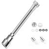 Mfqire Prolunga Rubinetto Cucina 14/20/30cm con 2 Modalità, Rompigetto Rubinetto 360° Girevole Flessibile, Adattatore 22mm Incluso, Acciaio Inox 304, Aeratore per Cucina e Bagno (30CM)