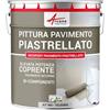 ARCANE INDUSTRIES Vernice per piastrelle pavimento, a base di resina epossidica - Arcapoxy Pavimento Piastrellato - 1 kg (fino a 5 m² in 2 strati) Grigio tele 4 - RAL 7047