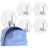 Generic Ganci da parete adesivi - 5 ganci adesivi per doccia, senza trapano, per, appartamenti, soggiorni, dormitori, cucine, piscine