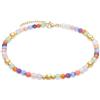 s.Oliver Anklet - Elegante cavigliera in acciaio inox lucido - oro - catenina regolabile fino a 27 cm - impermeabile e delicato sulla pelle