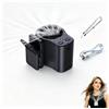Dyiouxin Mini ventilatore portatile silenzioso,Ventilatore Portatile Turbo,con Clip 360°,Display LED,er casa, ufficio, camera da letto, viaggi e all'aperto,Nero