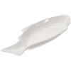 IDEANATEGRATE Piatto in Ceramica Forma di Pesce Bianco Creativo Multiuso per Cucina e Ristoranti Design Unico e Funzionalità di Conservazione Elegante e Pratico