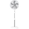 Innoliving Bimar INB‑VP433R Ventilatore a Piantana Ø 40 cm, 5 Pale, 3 Velocità, Oscillazione Automatica, Altezza Regolabile fino a 139 cm, Inclinazione Regolabile, Griglia in Metallo con Maniglia, 55W, Bianco