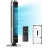 Dreo Fan Pilot Pro Tower con telecomando, 25 DB Quiet DC Portable Bladeless Fan an, 90°, timer 12H, 9 velocità, 4 modalità, display LED con controllo touch, fan del pavimento per Bedroom Home Office