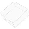 Generico Organizer tovaglioli acrilico semplice design chiaro con bordi lisci 5.12X5.12X2.17In per banchetto e tavolo cucina