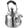 HOLIDYOYO Bollitore in acciaio inox 1L con fischietto e filtro per uso domestico bollitore per fornelli a gas e a induzione Bpa 0 per tè e caffè pratico bollitore da tè