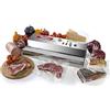 Reber - Apparecchio per confezionamento sottovuoto automatico Professional 55, -900 mb, 40 lt/min, Inox, 355 W, grigio