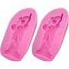 BESTonZON Stampo in Silicone per Ghiaccioli 2 Pezzi Forma di Dea, Riutilizzabile, per Dolci Artigianali e Ricreare Un'atmosfera in Ogni Festa