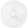 JEWEDECO Protezione per Ventilatore in Poliestere Bianco, Rete Elastica 400mm | Apertura Elasticizzata, Lavabile e Facile da Installare, Protegge Dalla Presa Accidentale, per Ambienti Domestici