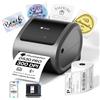 Phomemo Ethernet Stampante Etichette Spedizione 4x6, Stampante Termica 300dpi per Aziende, Confezione Include 500 Etichette 4x6, Compatibile con Ethernet, Bluetooth e USB, Grigio